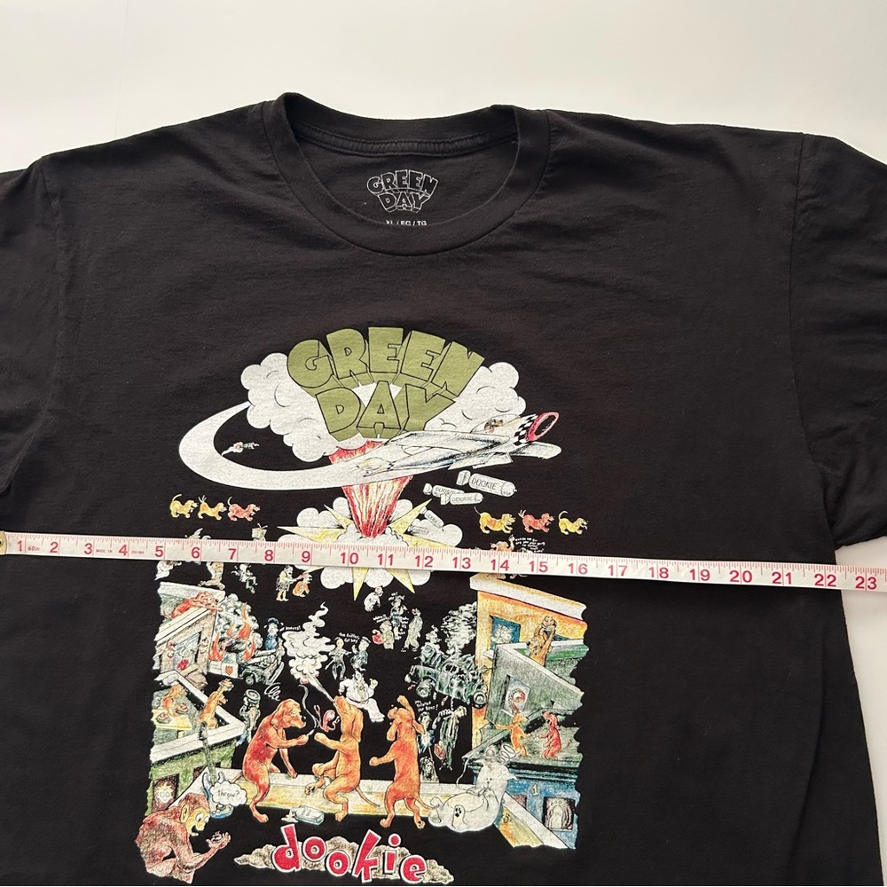 Green Day Dookie Short Sleeve Crew Neck Black Cotton Band Concert T-Shirt XL - Picture 6 of 6